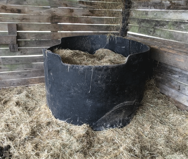 Râtelier « chaussette » pour balle ronde
